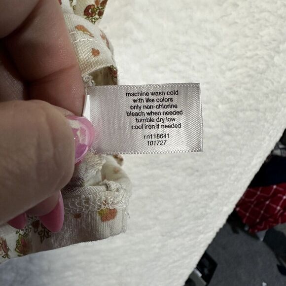 Lane Bryant Blouse Size 18 20 Flutter Sleeve V Neck Blouse Floral Stretchy Boho - Picture 7 of 10